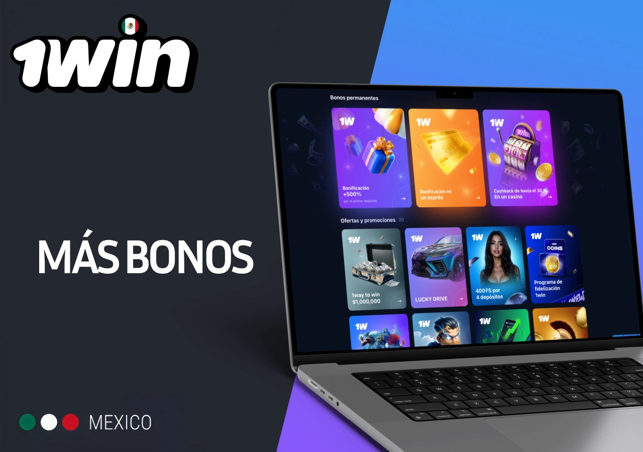 Promociones y recompensas adicionales para usuarios registrados desde 1Win México